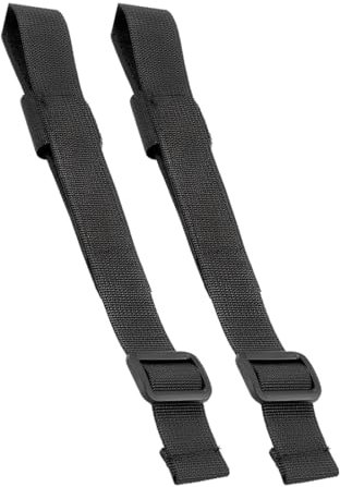 JAWUZ 2 Stück Schrittgurt Für Hochstuhl, Gurtriemen Kompatibel Mit Stokke Tripp Trapp, Hauck Alpha Beta, Roba, Uvm, Kinderhochstuhl Gurt Frontbügel Tisch,Mit Schnalle, Klett(Schwarz)