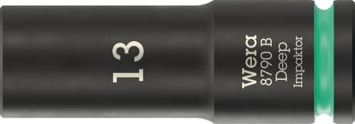 Wera 8790 B Impaktor Deep Socket with 3/8 Drive, 13 x 63 mm