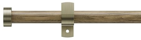 Ausziehbare Gardinenstange 76-350 cm, neue aktualisierte Gardinenstange Durchmesser 19 mm mit Finish für Gardinenstangen aus Holz für Vorhänge mit Ösen, dekorative Fensterstangen für Schlafzimmer