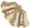 NUOBESTY 2Pcs Vintage Copper Jingle Bells for DIY Wind Chimes Doorbells Home Decoration and Dog Potty Training Timeless Aesthetic Appeal and Calming Tones