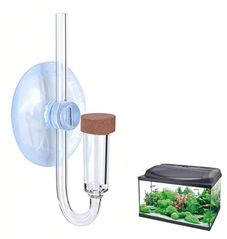 Diffuseur de CO2 pour aquarium taille S, céramique Ultrafine, micro - bulles pour plantes aquatiques, diffuseur de CO2 compatible avec tous les systèmes (bricolage et bouteilles), corps en acrylique