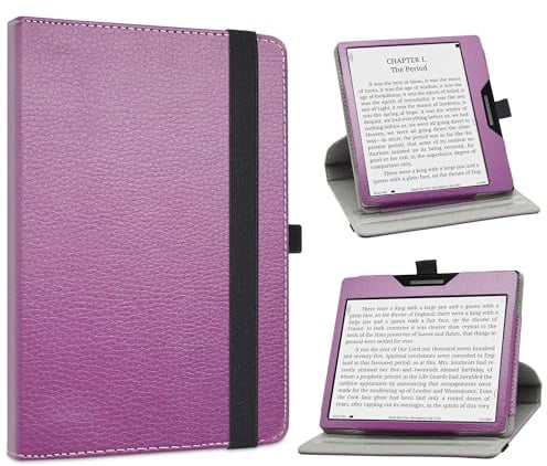 Custodia per BOOX Page,Slim girevole Smart 360 gradi di rotazione Case Custodia Protettiva Cover per BOOX Tablet Go Color 7/Onyx Boox Leaf2& Leaf3 7 Pollici Tablet,Viola