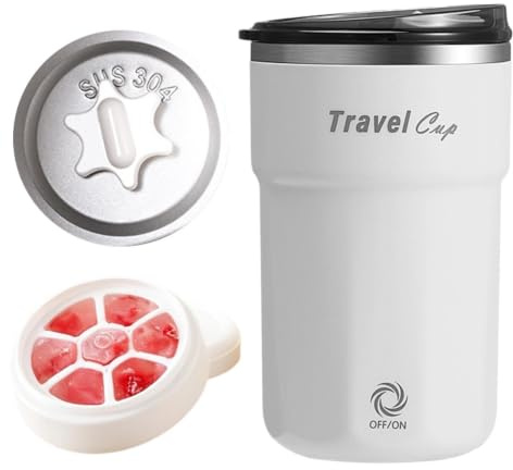 Taza Eléctrica Mezcladora de Café con Agitador Integrado 350 ml Recargable