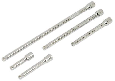 Sealey Ak766 Wobble Extension Bar Set 5Pc 1/4Sq Drive