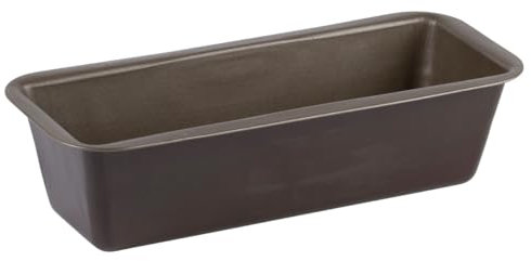 GOBEL - Moule à cake embouti - Acier - Revêtement antiadhérent bicouche - 26 x 9,5 x 7,5 cm, Marron