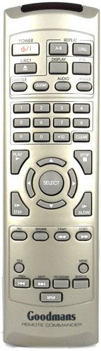 GOODMANS RC-GDVD100 Remote Control for GOODMANS DVD Player - With Two 121AV AAA Batteries Included.