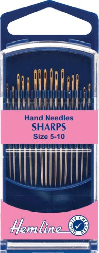 Hemline Premium Hand Needle Sharp Size 5-10 H288G.510