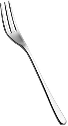 Salvinelli FDPI Princess FORCHETTINA Dolce 3 Denti Set 12 Pezzi, Inossidabile, Acciaio Inox