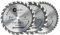 Dapetz® 3Pc 190mm TCT Circular Wood Saw Blades 20, 24 & 40 Teeth 16mm Bore Ideal for Hardwood, Softwood & Chipboard Compatible with Various Circular Saws