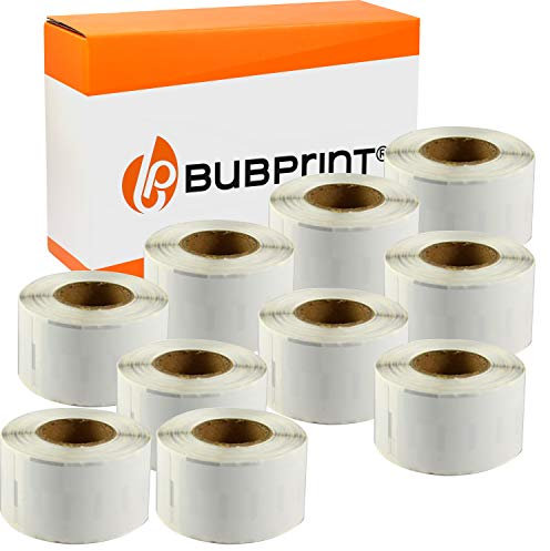 Bubprint 10 Etiketten kompatibel als Ersatz für Dymo 99014 S0722430 für Labelwriter 310 320 330 Turbo 400 Twin Turbo Duo 450 Twin-Turbo Duo SE450 101 X 54 MM