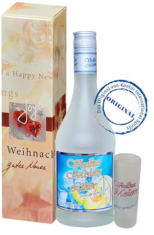Vodka Melon 1 x 0,7Liter 16% vol. Geschenkverpackung mit Glas!