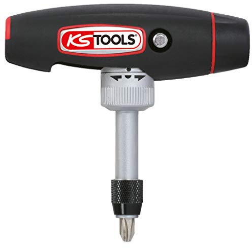 KS TOOLS T-handle Ratchet Bit Screwdriver, 1/4