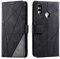 SONWO Cover per Huawei P Smart 2019 / Huawei Honor 10 Lite, Flip Caso in PU Pelle Case Cover Portafoglio Custodia per Huawei P Smart 2019 / Huawei Honor 10 Lite, [Kickstand] [Slot per Schede], Nero