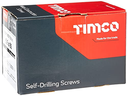 TIMCO Vis à section lourde pour construction métallique – 5,5 x 80 mm – Hexagone – Autoperceuses – Zinc