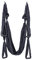 MINGPINHUIUS Aerial Yoga Swing Set, Swing Yoga, Yoga Hängematte Trapez Swing Trapez Yoga Kit, Flying Yoga Inversion Tool, Antigravity Decke Hanging Yoga Sling (Schwarz)