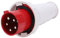 Fiche Industrielle 5 Broches, étanche IP67, 380-415V, 63A, 3P+N+T, Connecteur D'alimentation Industriel pour L'agriculture Industrielle, Rouge/blanc de Qualité Industrielle