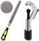 Tanstic Lot de 2 outils de coupe de fourche avant de vélo avec calibre ouvert de 6 à 42 mm et râpe semi-ronde de 20,3 cm avec poignée en caoutchouc