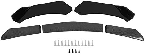 Aileron de Pare-Chocs Avant, Diffuseur de Pare-Chocs Avant, Kit de Corps de Lèvre de Pare-Chocs Avant 5pcs Protecteur de Canard de Diffuseur de Becquet de Séparateur de Lèvre Universel pour Voiture