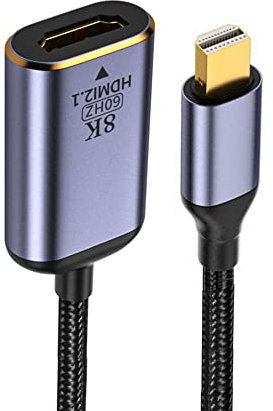 NFHK Mini DisplayPort 1.4 sorgente a HDMI 2.0 Display 8K 60hz UHD 4K Mini-DP a HDMI maschio cavo adattatore monitor