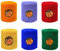 Catelves 6 Stück Schweißband Kinder Handgelenk, Schweißbänder Kinder, Schweissband für Kinder Arm, Schweißband Handgelenk Kinder Basketball, Kinder Schweißband Handgelenk, Schweissarmband Kinder