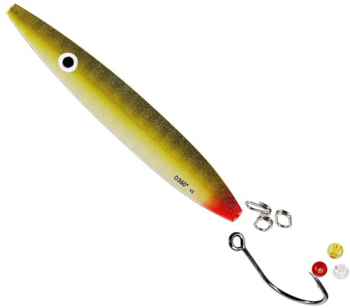 Westin D360° V2 9,5cm 18g - Inline Meerforellenköder, Farbe:UV Striped Ammo