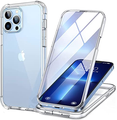 360-Degrés Transparent Silicone Coque pour iPhone 11 Pro Max, 3 en 1 Avant Doux TPU Et Arrière Dur PC Etui Contour Avant et Arrière Full Protection Cover Bumper pour iPhone 11 Pro Max