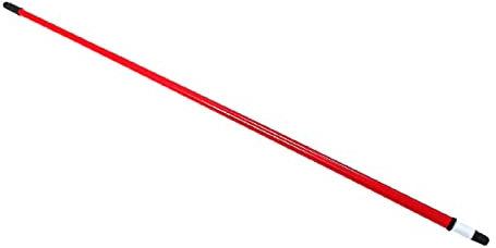 Bâton télescopique en métal extensible 3 mètres avec filetage Nettoyage professionnel des zones difficiles à atteindre (3 M - Rouge)