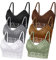 Geyoga 6 Pack Women's Lace Cami Top, Wireless Bralette Floral Non Padded Bandeau Bras with Straps(XX-Large)