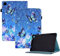 CXTcase Custodia per Samsung Galaxy Tab S5e 10.5 2019 (SM-T720/T725),PU Intelligente Tablet Cover Samsung Galaxy Tab S5e 10.5 2019,Tablet Custodia con Slot per Schede,Farfalla Fiorita