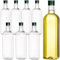 Yopay 8 Pack Plastic Empty Bottles with Cap, 900ml/32oz Long Neck Wine Bottles, Reusable Beer Soda Olive Oil Bottle, Leakproof 1L Bottle for Beverages Juice Shaved Ice Flavoring Syrup, BPA-Free