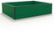 GFP HALFSIZE Aluminium Hochbeet - Platzsparendes & Stabiles Gartenbeet in Grün - 150 x 119 x 39 cm - Ideales halbhohes Modell für Familien-Gartenspaß