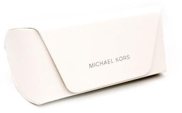 Michael Kors Kleines weißes Brillenetui + Set mit eSHADES Luxus-Brillen-Set, Weiss/opulenter Garten, Small