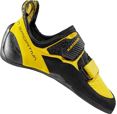 LA SPORTIVA M Katana Gelb - Sensibler präziser Leder Herren Kletterschuh, Größe EU 42 - Farbe Yellow - Black