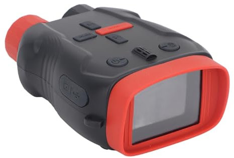 Kids Camera & Night Vision Goggles, HD IR Binoculars, 5X Digital Zoom, IP54 Waterproof Rechargeable Binoculars with Camera and 2.4 Inch Screen for Birdwatching (Black)
