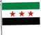 Baobiutin Syrische Flagge Syrien -Flagge mit Grommet 59x35in Digitaldruck Doppelgenähter syrischer Flag