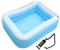 WHAMVOX 1Stk aufblasbare Badewanne kinderplanschbecken plantschbecken Kind wasserbahn Spielzeug Gartenpool aufblasbares Kleinkinderbecken Kinderschwimmbad Wassermatratze aufblasbarer Pool