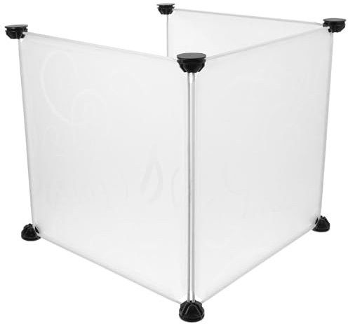 Happyyami 3Pcs Cat Litter Box Splash Guard Box Shield with Buckles for Litter Control Easy to Clean High-sided Privacy Protection
