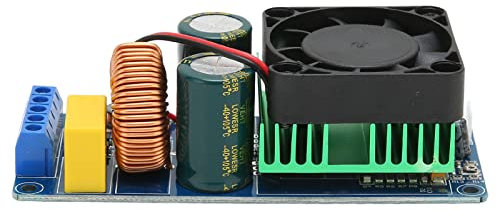 Rankomu Mono Channel Amplifier Board High Power Mono Channel Amplifier Board, 500W Efficient HiFi Power Amp Board with Fan for 10-18in 4-8 Ohm Speakers, Digital Power Amplifier