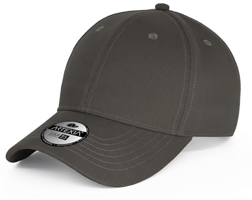 Artexia Baseball Cap Herren - Baumwolle Kappe Herren und Cap Damen - Basecap Herren Dunkelgrau