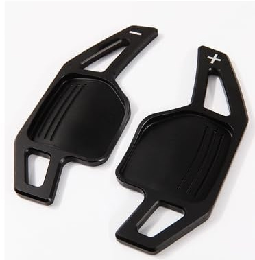 WzMDg Lenkräder Schaltwippen Für Audi R8(42) 2007 2008 2009 2010 2011 2012,1 Paar Aluminiumlegierung Paddle Schaltwippen am Lenkrad Eines Autos,A-Black