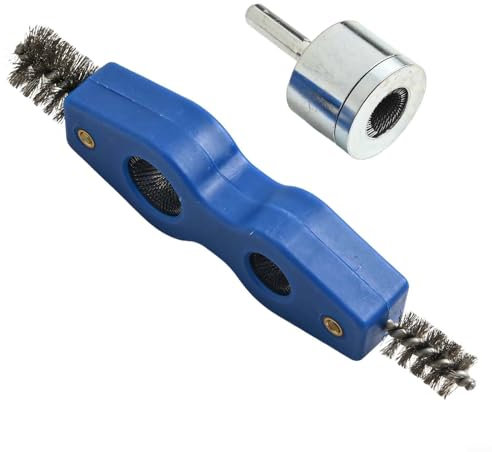 Feegow Juego de limpiador de tuberías de cobre, kit de cepillo de limpieza de tuberías, limpiador de tuberías de cobre con diseño fácil de usar para preparar tuberías antes de soldar (15 mm + 22 mm)