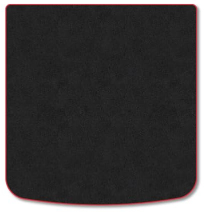 Audi A4 (2015-2024) [Avant] Carpet Boot Mat | Red Edge Trim Tailored Fit Boot Liner Full Coverage Protection Accessories Easy Clean Anti Slip Made in the UK