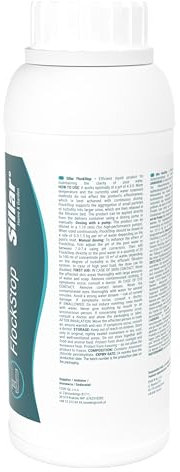 Sillar Poolklar 1L – Flüssiges Flockungsmittel für trübes Poolwasser – Kristallklares Wasser für Pool, Whirlpool & Sandfilter – Für alle Filterkartuschen – Einfache Anwendung – Schnelle Wirkung