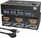 HDMI Displayport KVM Switch 2 Monitor 2 PC 4K@60Hz/2K@120Hz KVM Switch with USB 3.0 Port, Wired Remote Control and USB 3.0 Cable Included