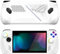 PlayVital ABSOLUTE TPU Protective Case for ROG Ally, Anti-Slip Grip Cover with Joystick Caps for ROG Ally Accessories, Anti-Scratch & Shockproof - White