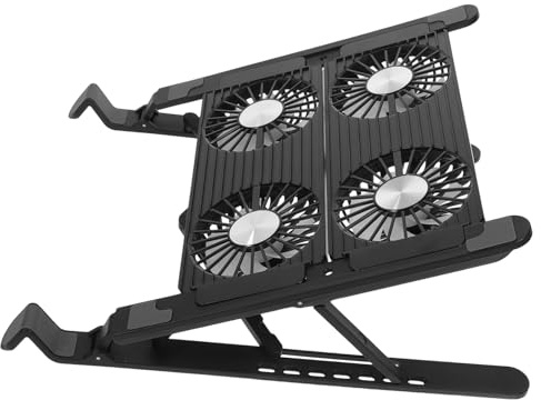 Artibetter Tapis De Refroidissement pour Ordinateur Portable Ventilateur Support Antidérapant Refroidisseur pour Ordinateur Portable avec Grandes Surfaces De Ventilation