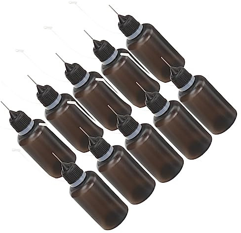 Housoutil 20stücke Kunststoff Öl Quetschflaschen Mit Stahldüse Wiederverwendbare Maschinenölspender Für Ölen Bastelarbeiten Und Nähmaschinen