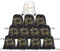 Zidoley 12 Stück Junggesellenabschied Frauen Team Braut JGA Turnbeutel Team Bride Tasche mit Kordelzug, JGA Accessoires Frauen Braut Geschenke (1 weiß + 11 schwarz)