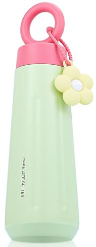 Disoza 450 ml Thermobecher Grün Kaffee to go Kaffeebecher Thermobecher Travel Coffee Mug Termokaffeebecher Thermotasse Trinkbecher mit Deckel Kaffeebecher to go Becher mit Deckel