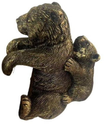 MagiDeal Animal Garden Statue Flower Pot Pendant Ornament Cute Flowerpot Decor Decorative Figurine Animal Sculpture for Outdoor Yard, bear